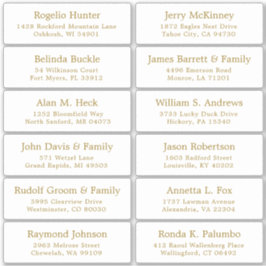 カスタマイズ結婚可能なゲスト住所 シールシール シール