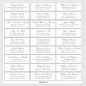 カスタマイズ結婚可能なゲスト住所 シールシール シール (シート)