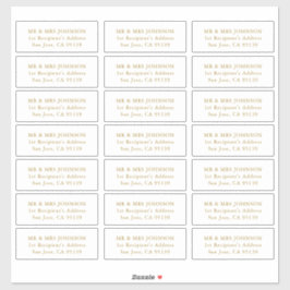 カスタマイズ結婚可能なゲスト住所 シールステッカー シール