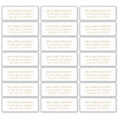 カスタマイズ結婚可能なゲスト住所 シールステッカー シール (正面)