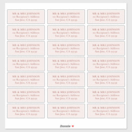 カスタマイズ結婚可能なゲスト住所 シールステッカー シール