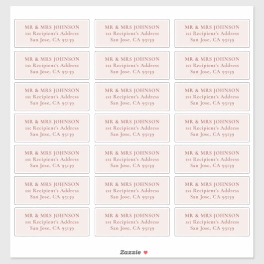 カスタマイズ結婚可能なゲスト住所 シールステッカー シール (シート)