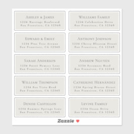 カスタマイズ結婚可能なゲスト住所 シール