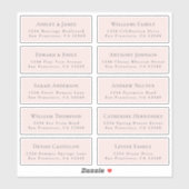 カスタマイズ結婚可能なゲスト住所 シール (シート)