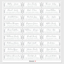 カスタマイズ結婚可能なゲスト住所 シール