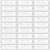 カスタマイズ結婚可能なゲスト住所 シール (正面)