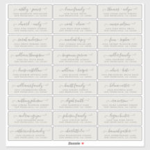 カスタマイズ結婚可能なゲスト住所 シール