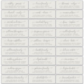 カスタマイズ結婚可能なゲスト住所 シール (正面)