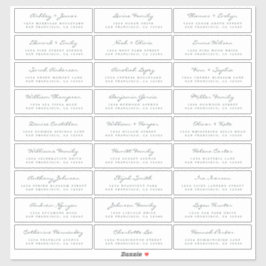 カスタマイズ結婚可能なゲスト住所 シール