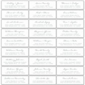 カスタマイズ結婚可能なゲスト住所 シール (正面)