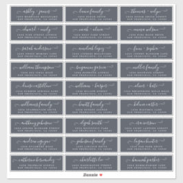 カスタマイズ結婚可能なゲスト住所 シール