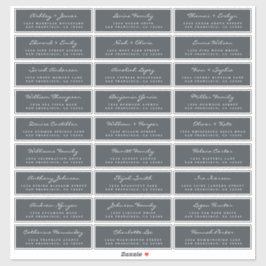 カスタマイズ結婚可能なゲスト住所 シール