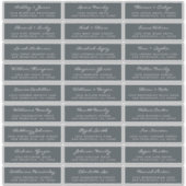 カスタマイズ結婚可能なゲスト住所 シール (正面)