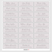 カスタマイズ結婚可能なゲスト住所 シール (シート)