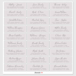 カスタマイズ結婚可能なゲスト住所 シール