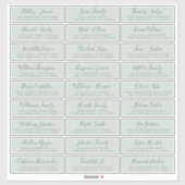 カスタマイズ結婚可能なゲスト住所 シール (シート)