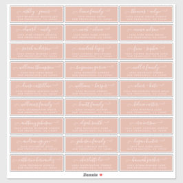 カスタマイズ結婚可能なゲスト住所 シール