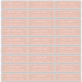 カスタマイズ結婚可能なゲスト住所 シール (正面)