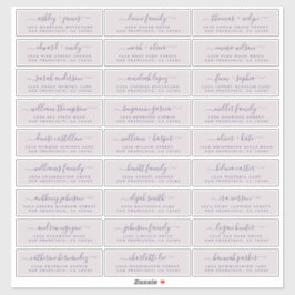 カスタマイズ結婚可能なゲスト住所 シール