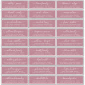 カスタマイズ結婚可能なゲスト住所 シール (正面)