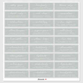 カスタマイズ結婚可能なゲスト住所 シール