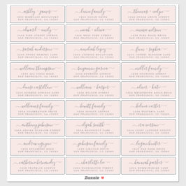 カスタマイズ結婚可能なゲスト住所 シール