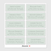 カスタマイズ結婚可能なゲスト住所 シール (シート)