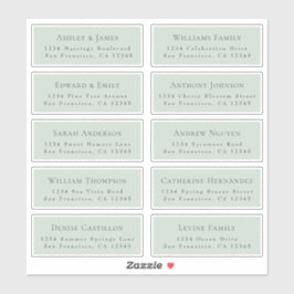 カスタマイズ結婚可能なゲスト住所 シール