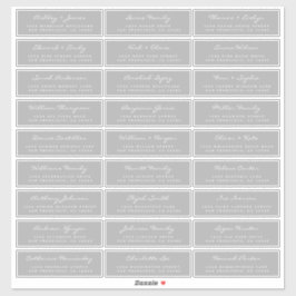 カスタマイズ結婚可能なゲスト住所 シール