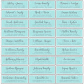 カスタマイズ結婚可能なゲスト住所 シール (正面)