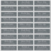 カスタマイズ結婚可能なゲスト住所 シール (正面)