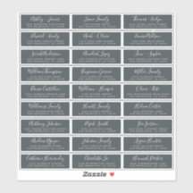 カスタマイズ結婚可能なゲスト住所 シール