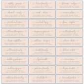 カスタマイズ結婚可能なゲスト住所 シール (正面)