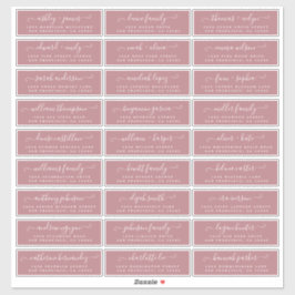 カスタマイズ結婚可能なゲスト住所 シール