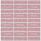 カスタマイズ結婚可能なゲスト住所 シール (正面)