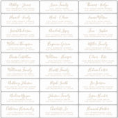 カスタマイズ結婚可能なゲスト住所 シール (正面)