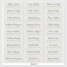 カスタマイズ結婚可能なゲスト住所 シール