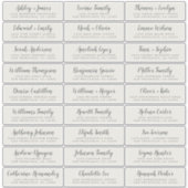 カスタマイズ結婚可能なゲスト住所 シール (正面)