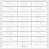 カスタマイズ結婚可能なゲスト住所 シール (シート)