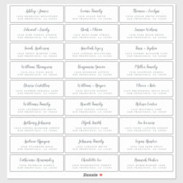 カスタマイズ結婚可能なゲスト住所 シール