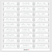 カスタマイズ結婚可能なゲスト住所 シール