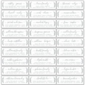 カスタマイズ結婚可能なゲスト住所 シール (正面)