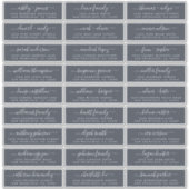 カスタマイズ結婚可能なゲスト住所 シール (正面)