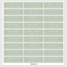 カスタマイズ結婚可能なゲスト住所 シール