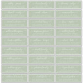 カスタマイズ結婚可能なゲスト住所 シール (正面)