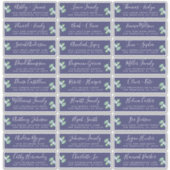 カスタマイズ結婚可能なゲスト住所 シール (正面)