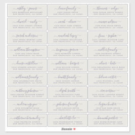 カスタマイズ結婚可能なゲスト住所 シール