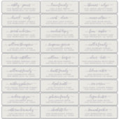 カスタマイズ結婚可能なゲスト住所 シール (正面)