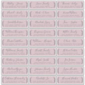 カスタマイズ結婚可能なゲスト住所 シール (正面)