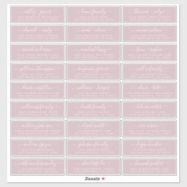 カスタマイズ結婚可能なゲスト住所 シール